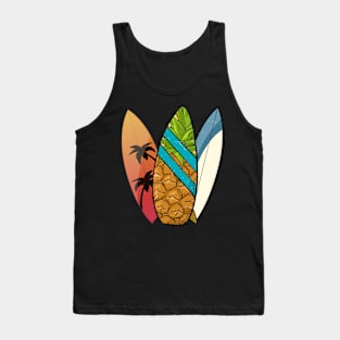 Beautiful Surfing Boards Tank Top